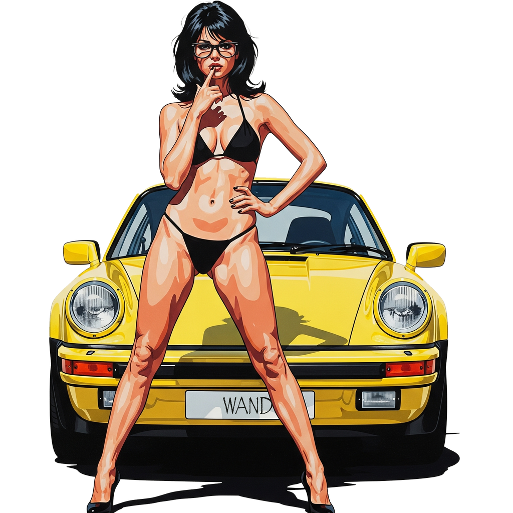 911 YEL BLK BIKINI
