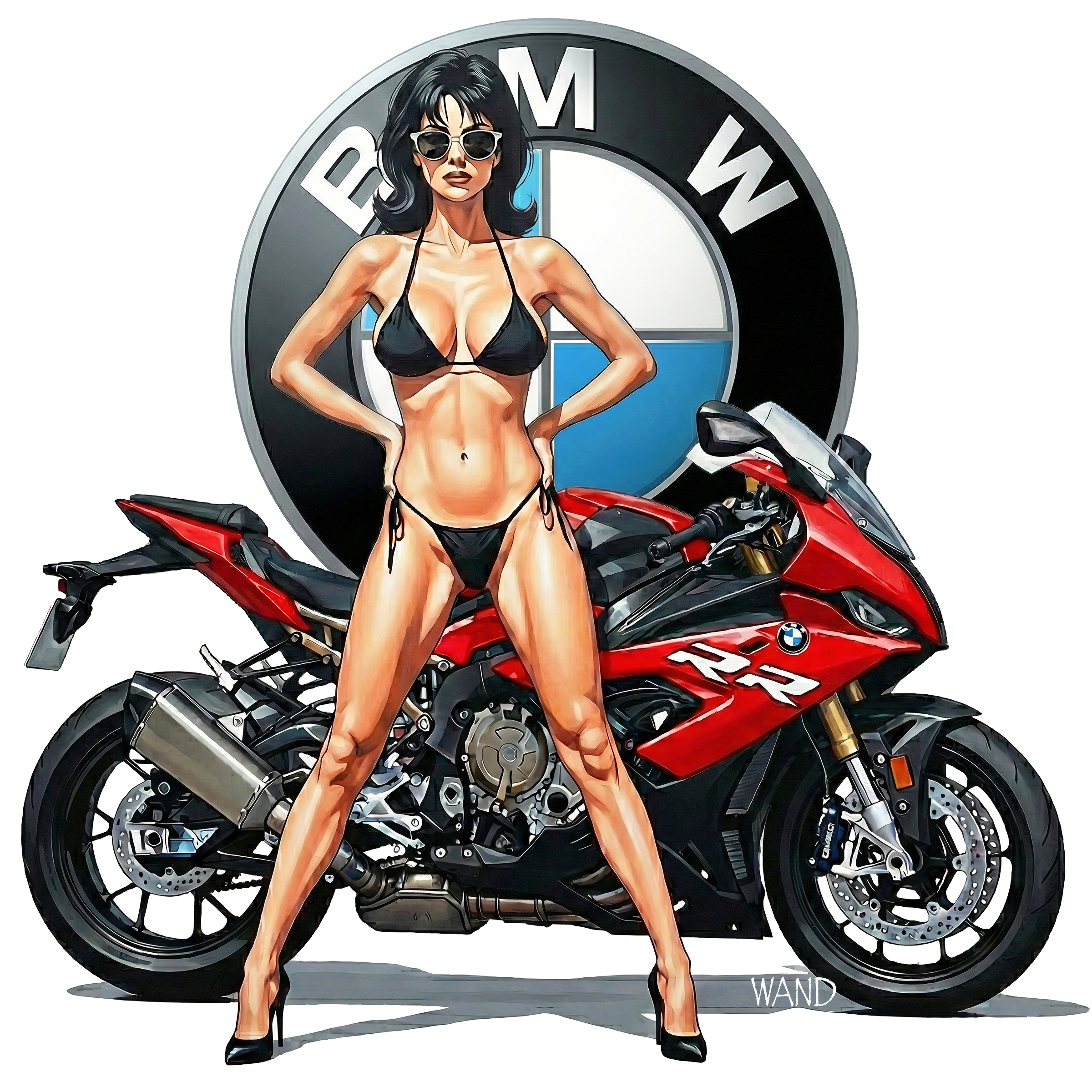 S1K Red BLK Bikini