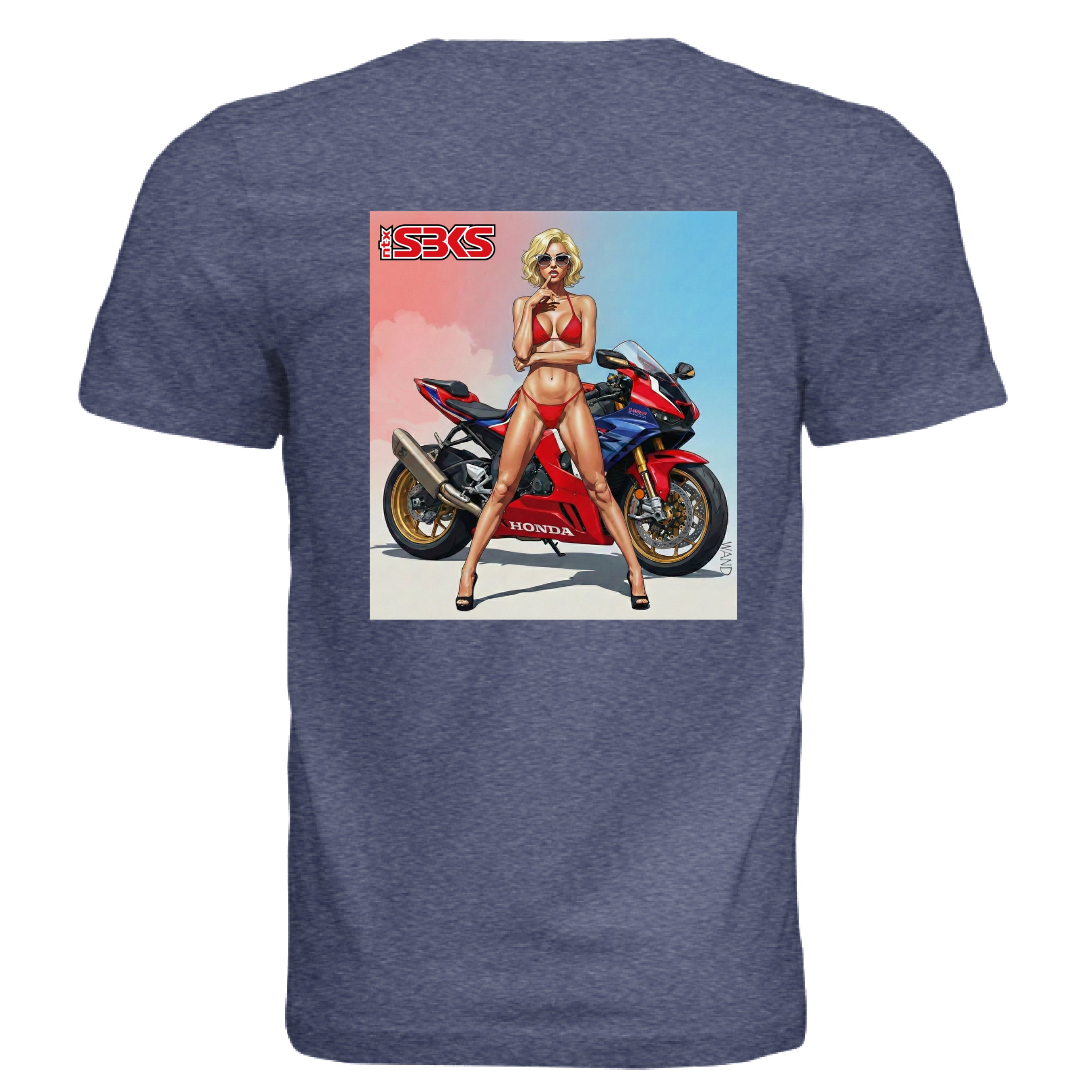 NAVY TRIBLEND - BACK