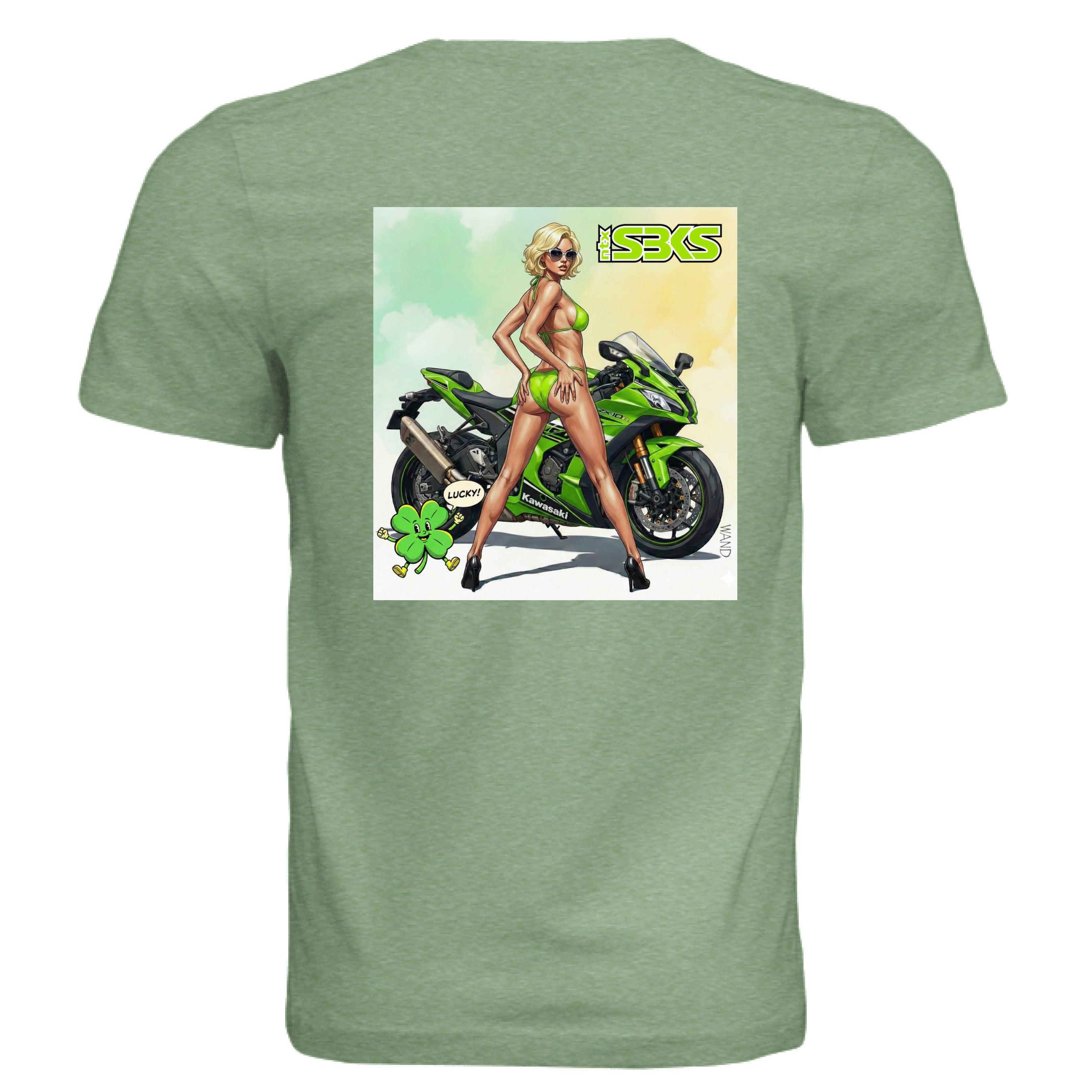GREEN TRIBLEND - BACK